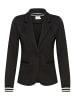 Kaffe Blazer Kinnie Regular fit in Black/Silver Lurex Stripe