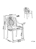 Beliani 4er-Set Gartenstuhl SALENTO in Braun/Beige