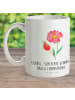 Mr. & Mrs. Panda Kindertasse Blume HageRundunge mit Spruch in Weiß