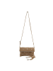 FREDs BRUDER Endless Beads Clutch Tasche Leder 28 cm in taupe