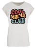 F4NT4STIC T-Shirt Cooler Moms Club Muttertag Retro Vibe in Whitesand