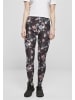 Urban Classics Urban Classics Damen Ladies Soft AOP Leggings in blacksoftflower