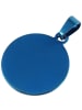 Adeliás Unisex Anhänger aus Edelstahl in blau