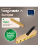 Novaliv Schrubber aus Holz mit Borsten Wischer mit Gewinde und Steckstiel vier in Braun