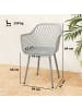 Outsunny Gartenstühle,56L x 51B x 84H cm,Grau