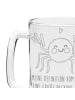 Mr. & Mrs. Panda Bierglas Spinne Agathe Pommes mit Spruch in Transparent
