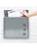 relaxdays Briefkasten in Silber - (B)34,5 x (H)33 x (T)10,5 cm