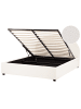 Beliani Doppelbett VAUCLUSE in Weiß - (W) 174 x (H) 112 x (L) 214 cm