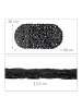 relaxdays Badewannenmatte in Schwarz - (B)36 x (T)68 cm