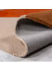 KADIMA DESIGN Wollteppich Segment Muster, Geometrisch, Wohnzimmer in Rot-Beige