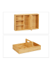 relaxdays Schreibtisch Organizer in Natur - (B)32,5x (H)12,5 x (T)20,5 cm