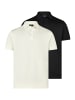 Ragman Poloshirt Basic in Creme / schwarz