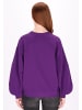 DreiMaster Damen Sweatshirt in Dunkellila