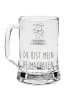 Mr. & Mrs. Panda Gravur Bierkrug Eule Matrose mit Spruch in Transparent