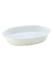 CreaTable Auflaufform Classic Pastell Kitchen oval, 33,5 x 19 x 5 cm, 1 teilig in creme