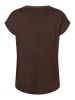 More & More edles Blusenshirt, Materialmix in brown