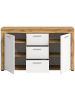 ebuy24 Sideboard Jam Weiß 125 x 35 cm