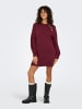 ONLY Strickkleid in Cabernet