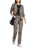 MARC CAIN Jerseyblazer mit floralem Print in Braun