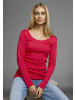 FLASHLIGHTS Langarmshirt in rot, schwarz