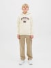JACK & JONES Junior Kapuzensweatshirt JJARI BRANDING SWEAT HOOD JNR in antique white