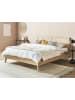 Beliani Doppelbett MONPAZIER in Braun - (W) 187 x (H) 99 x (L) 209 cm