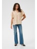 CULTURE Kurzarm-Bluse CUpuglia Relaxed fit in Offwhite/Rosa Flower