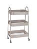 Storage Solutions Küchenwagen auf Rollen, 3-stöckig in Grau, (B) 31,5 x (H) 79,5 x (L) 44 cm