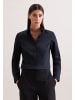 Seidensticker Hemdbluse Slim in Schwarz