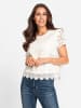 Heine Spitzen-Bluse in ecru