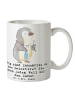 Mr. & Mrs. Panda Geschenktasse Zahnarzt Detektiv mit Spruch in Weiß