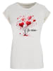F4NT4STIC Extended Shoulder T-Shirt Herzbaum Be Mine! in Whitesand
