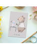 Mr. & Mrs. Panda Postkarte Tierarzt Herz ohne Spruch in Grau Pastell