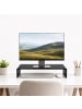 relaxdays Monitorständer in Schwarz - (B)35 x (H)10 x (T)20 cm