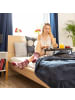 relaxdays 2 x Betttablett in Dunkelbraun - (B)61,5x (H)22 x (T)30 cm