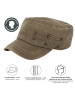 styleBREAKER Military Cap in Schwarz