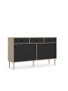 ebuy24 Sideboard Penny Schwarz 148 x 41 cm