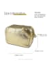 Toscanto Leder Umhängetasche Toscanto Tasche gold ca. 22cm