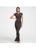 CFAB Maxi-Kleid in Aschbraun