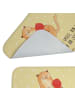 Mr. & Mrs. Panda Badematte Katze Wolle mit Spruch in Gelb Pastell
