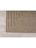 KADIMA DESIGN Kurzflorteppich Skandi 3D-Bögen Waschbar Wohnzimmer in Beige