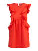 faina Damen Minikleid Mit Rüschen in Rot