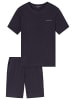 Schiesser Schlafanzug Modern Bonded in Graphit