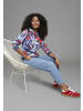 Laura Scott Sweater in blau bedruckt