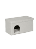 relaxdays Katzenhöhle in Beige - (B)74,5 x (H)38,5 x (T)37 cm
