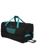 travelite Basics - Rollenreisetasche 98/119L 70 cm erw. (schwarz/petrol) in schwarz/petrol