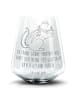 Mr. & Mrs. Panda Blümchentail Glas Eichhörnchen Smoothie mit Spruch in Transparent