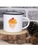 Mr. & Mrs. Panda Emaille Tasse Cupcake ohne Spruch in Weiß