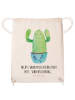 Mr. & Mrs. Panda Beutel Kaktus Happy mit Spruch in Creme