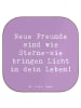 Mr. & Mrs. Panda Glas-Untersetzer Spruch Neue Freunde finden mit... in Lavendeltraum